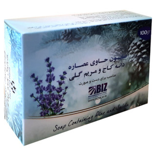 صابون دست وصورت دانه کاج ومریم گلی بیز پک یک عددی
